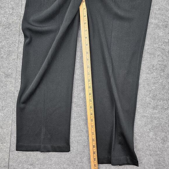 Ming Wang Pants Womens Large Black Pull On Straight Leg Classic Career Timeless - Picture 3 of 7